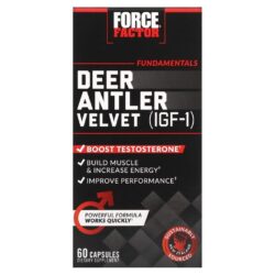 Force Factor Veludo de Chifre de Veado (IGF-1) 60 Cápsulas