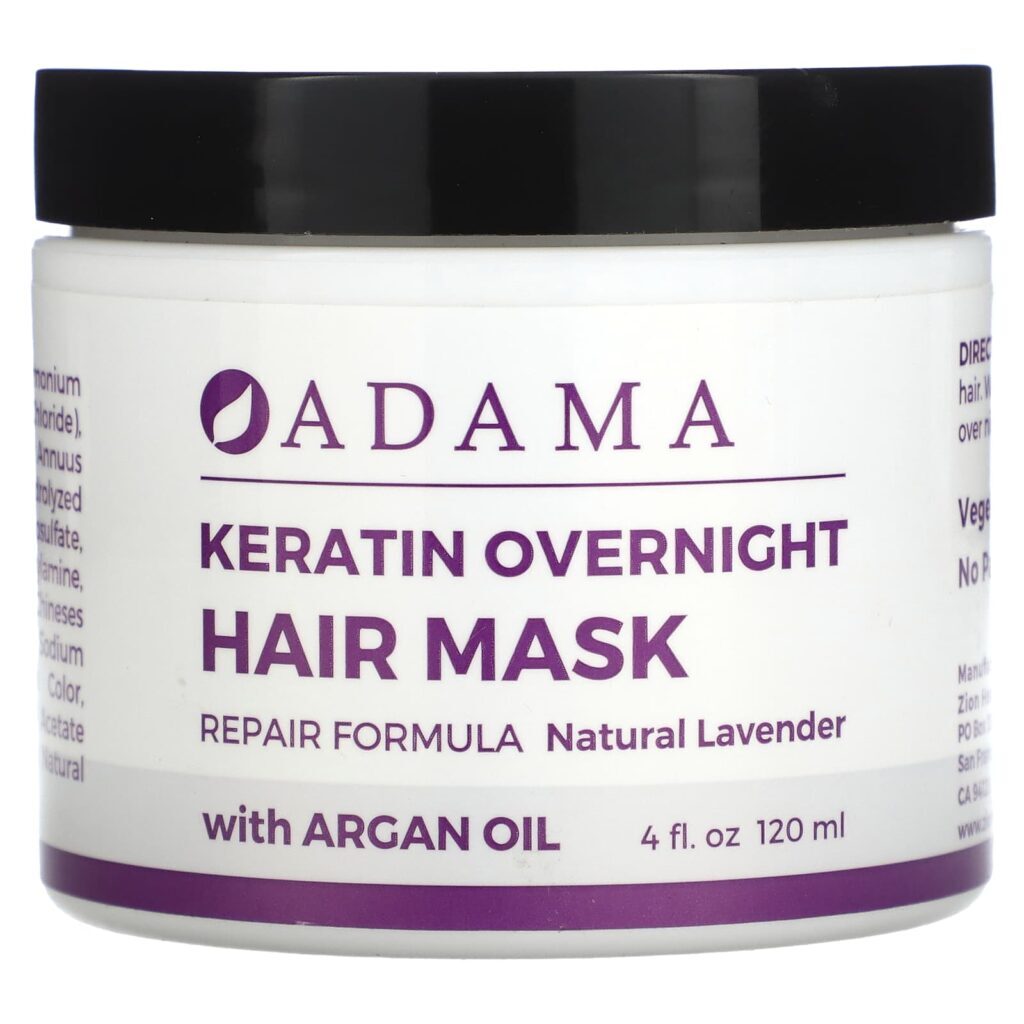 Zion Health Adama Máscara Capilar de Queratina Lavanda Natural 120 ml (4 fl oz)