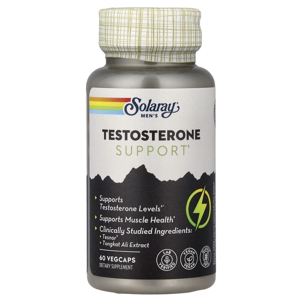 Solaray Suporte de Testosterona Masculina 60 VegCaps - Imagem 3