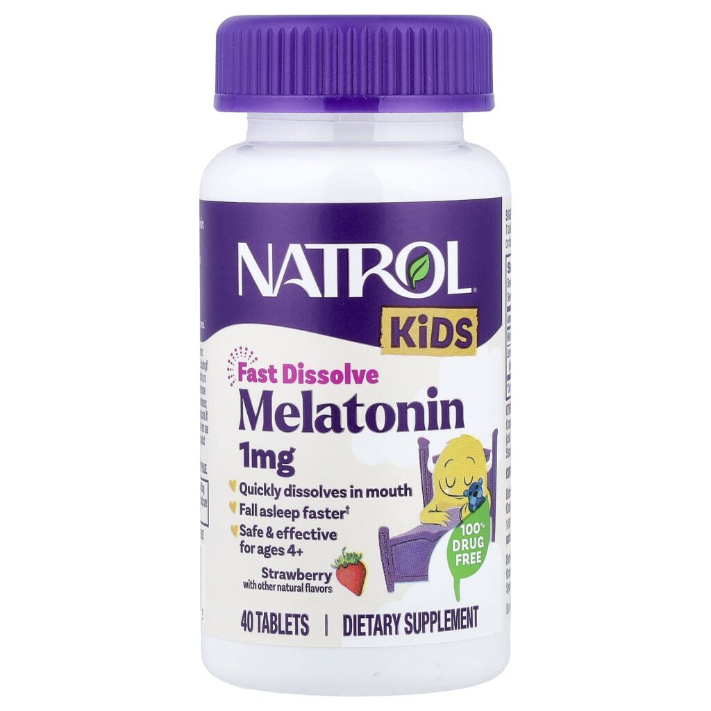Natrol Crianças Melatonina A partir de 4 Anos Morango 40 Comprimidos - Imagem 3