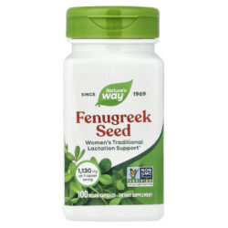 Natures Way Semente de Fenacho 100 Cápsulas Veganas (565 mg por Cápsula)