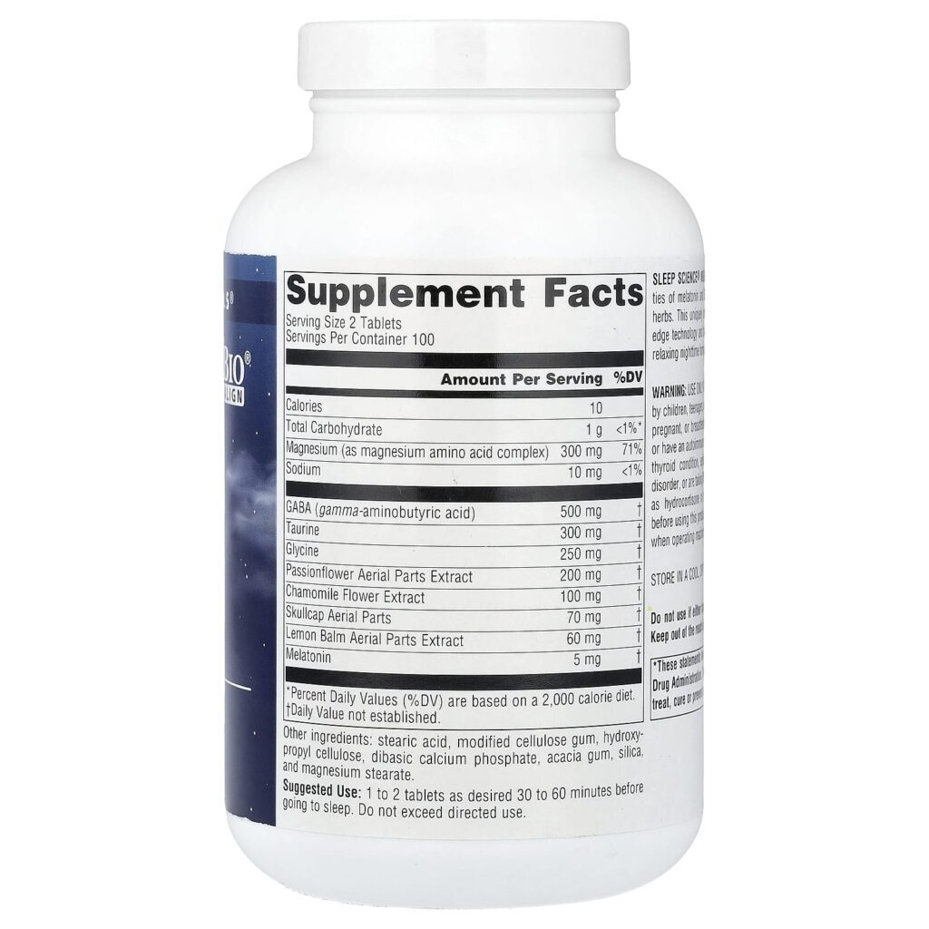 Source Naturals Sleep Science® NightRest™ com Melatonina 200 Comprimidos - Imagem 2