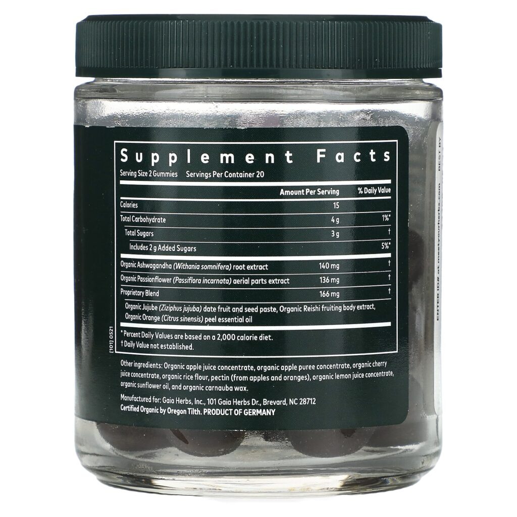 Gaia Herbs Durma 40 Gomas - Imagem 2