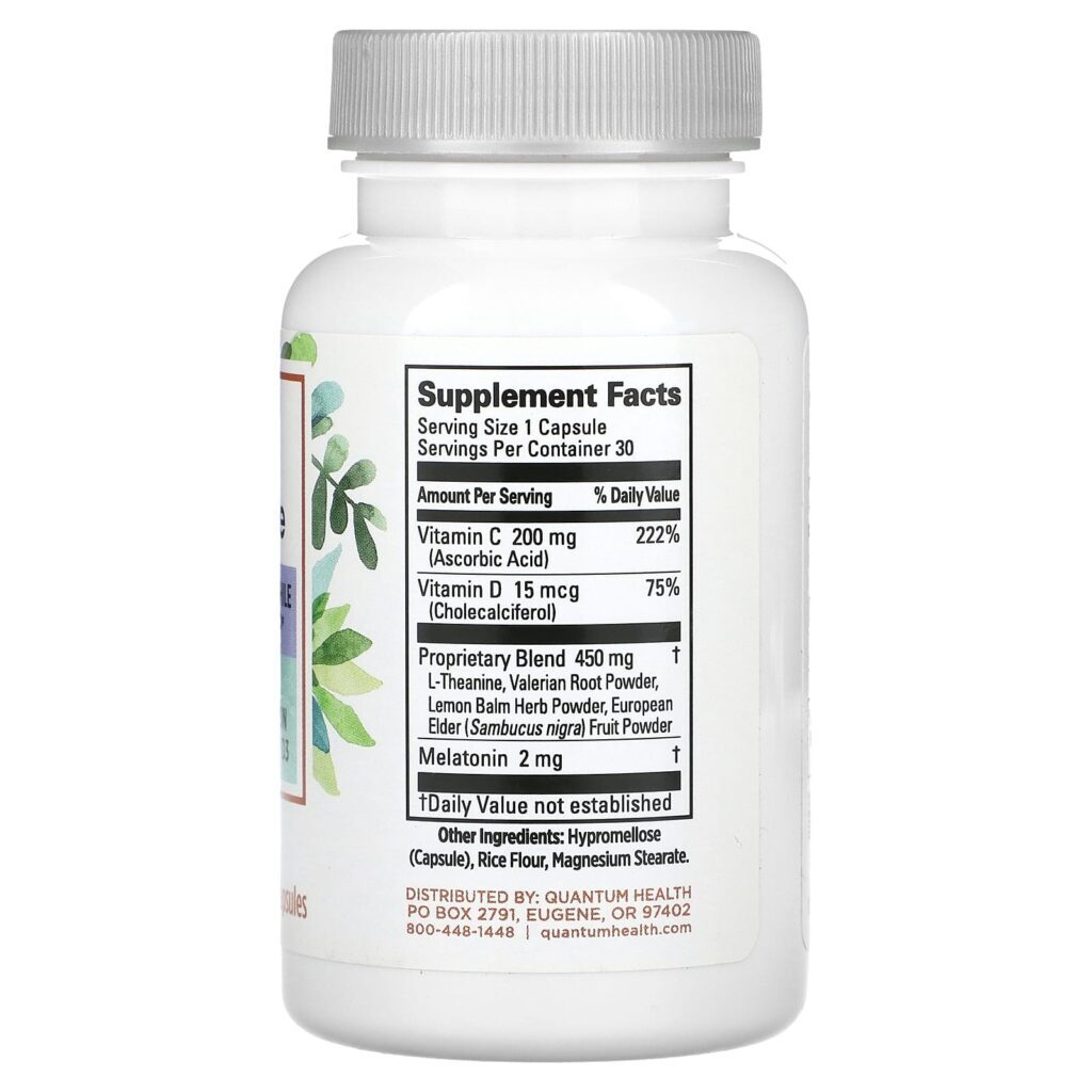 Quantum Health Sleep + Immune Melatonina 30 Cápsulas - Imagem 2