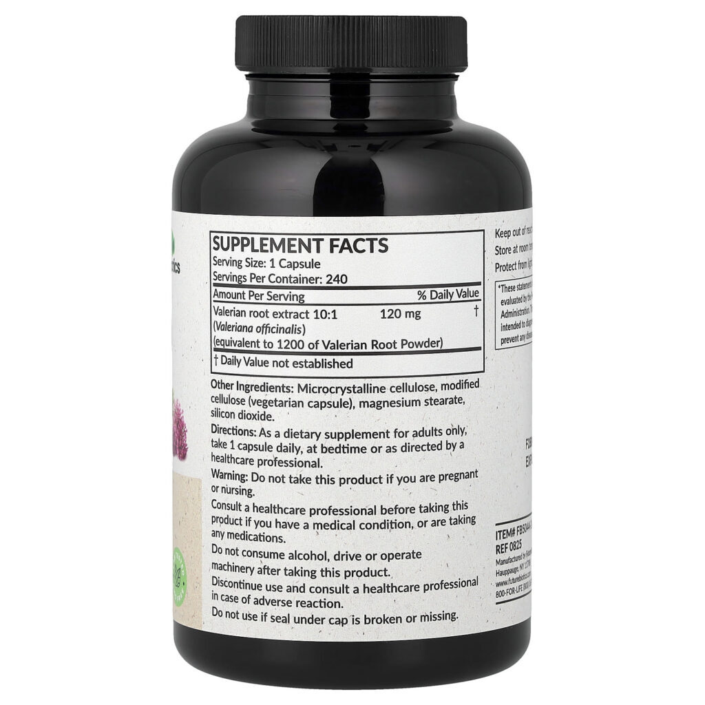 Futurebiotics Raiz de Valeriana 240 Cápsulas Vegetarianas - Imagem 2