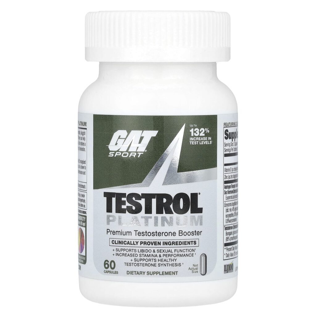 GAT Testrol® Platinum Reforço Premium de Testosterona 60 Cápsulas - Imagem 3