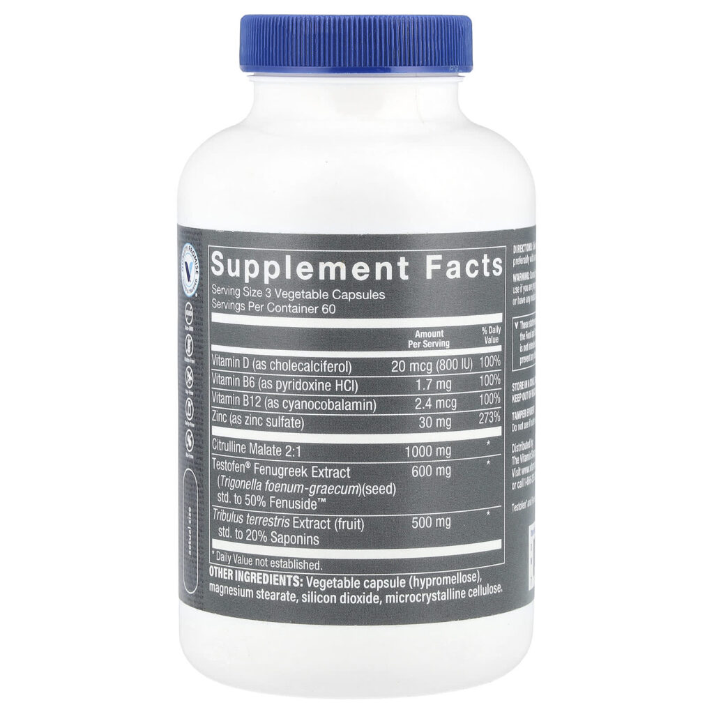 The Vitamin Shoppe Mens Ultimate Man-T 180 Cápsulas Vegetais - Imagem 2