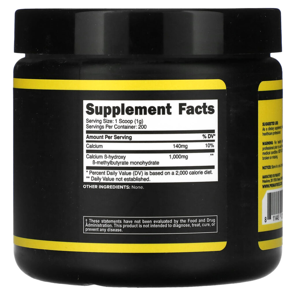 Primaforce HMB Sem Sabor 200 g (71 oz) - Imagem 2