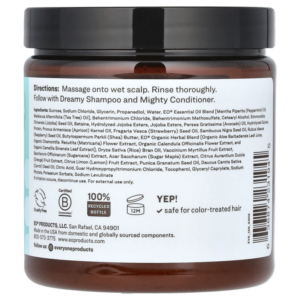 Everyone Esfoliante Super Scalp Para Todos os Tipos de Cabelo Hortelã-Pimenta + Melaleuca 227 g (8 oz) - Imagem 2