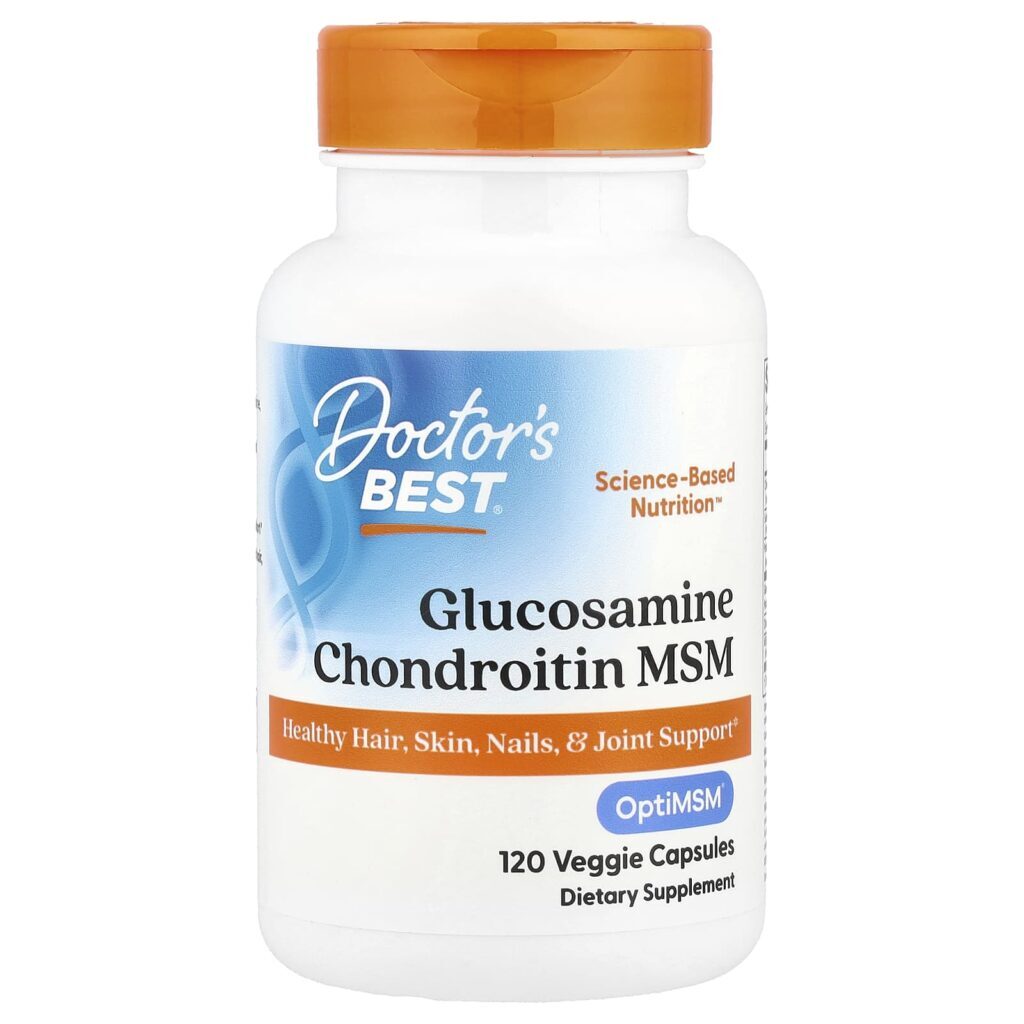 Doctors Best Glicosamina Condroitina e MSM 120 Cápsulas Vegetais