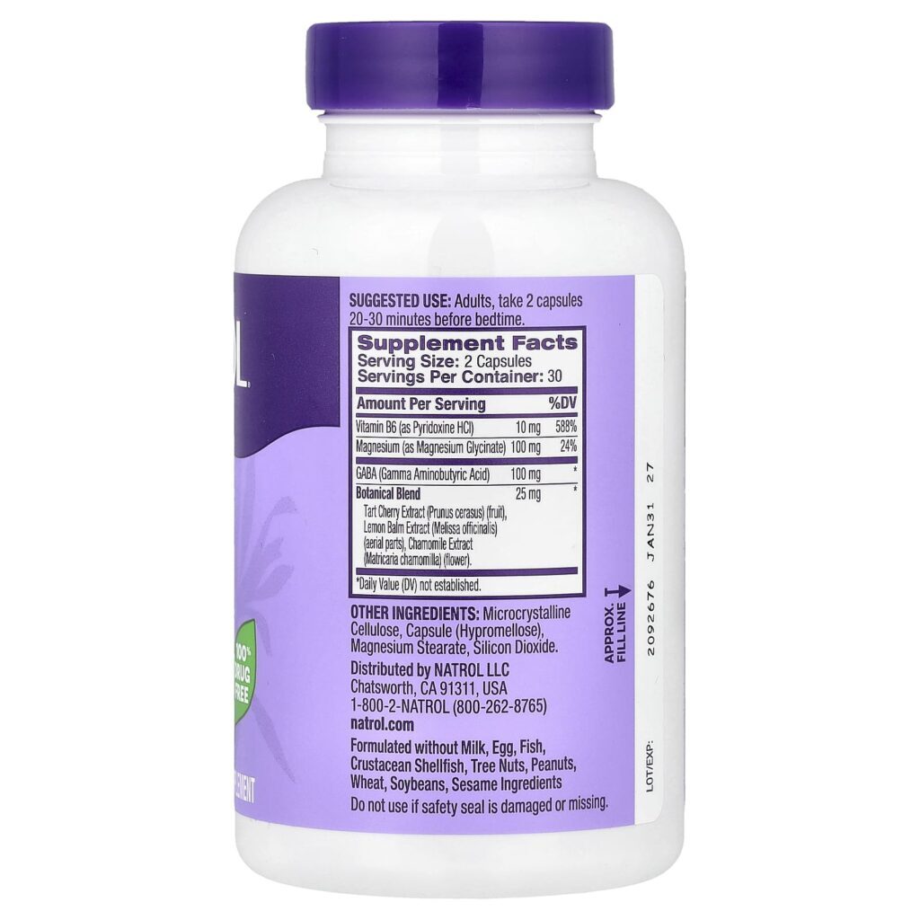 Natrol Sleep & Restore Sem Melatonina 60 Cápsulas - Imagem 2