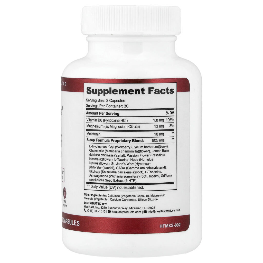 HealFast Max Sleep Recovery 60 Cápsulas - Imagem 2