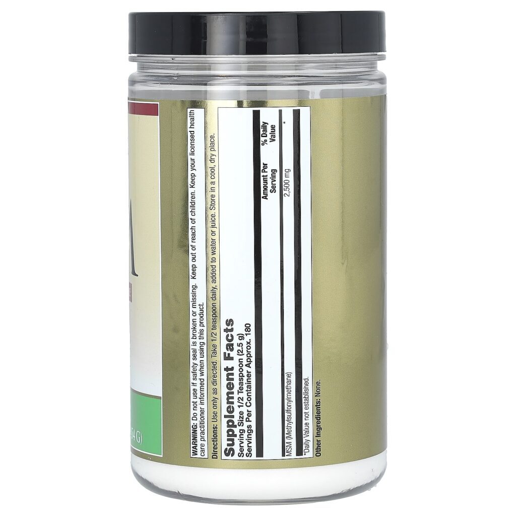 LifeTime Vitamins MSM em Pó 454 g (16 oz) - Imagem 2