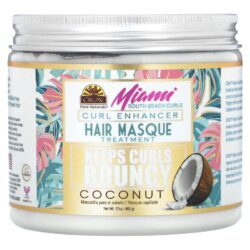 Okay Pure Naturals Cachos de Miami South Beach Tratamento Máscara Capilar Curl Enhancer Coco 482 g (17 oz)