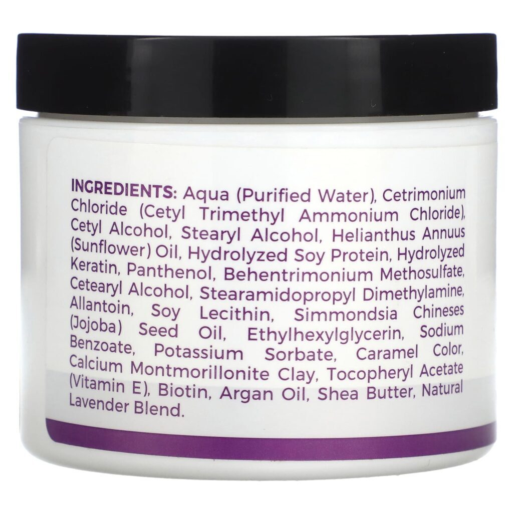 Zion Health Adama Máscara Capilar de Queratina Lavanda Natural 120 ml (4 fl oz) - Imagem 2