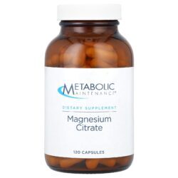 Metabolic Maintenance Citrato de Magnésio 120 Cápsulas