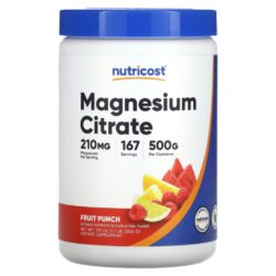 Nutricost Citrato de Magnésio Ponche de Frutas 500 g (179 oz)