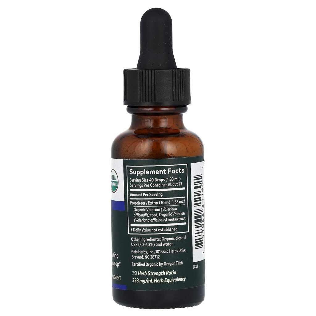 Gaia Herbs Raiz de Valeriana 30 ml (1 fl oz) - Imagem 2