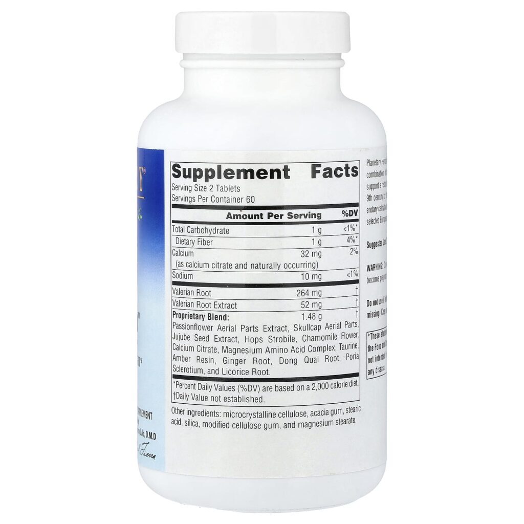 Planetary Herbals Valerian Easy Sleep™ 120 Comprimidos - Imagem 2