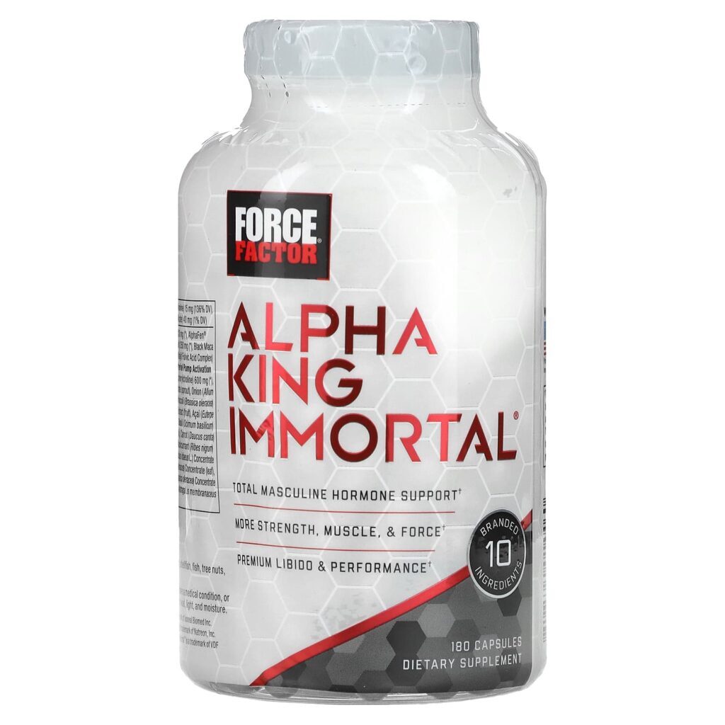 Force Factor Alpha King Immortal 180 Cápsulas - Imagem 3