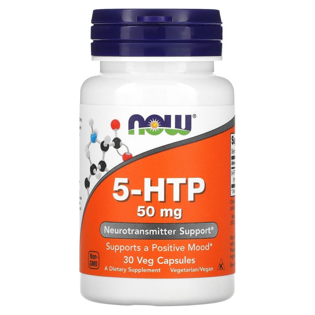 NOW Foods 5-HTP 50 mg 30 Cápsulas Vegetais