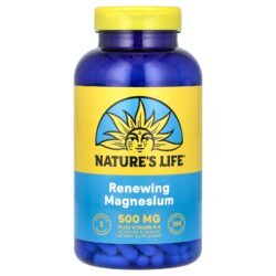 Natures Life Magnésio Renovador 500 mg 250 Cápsulas