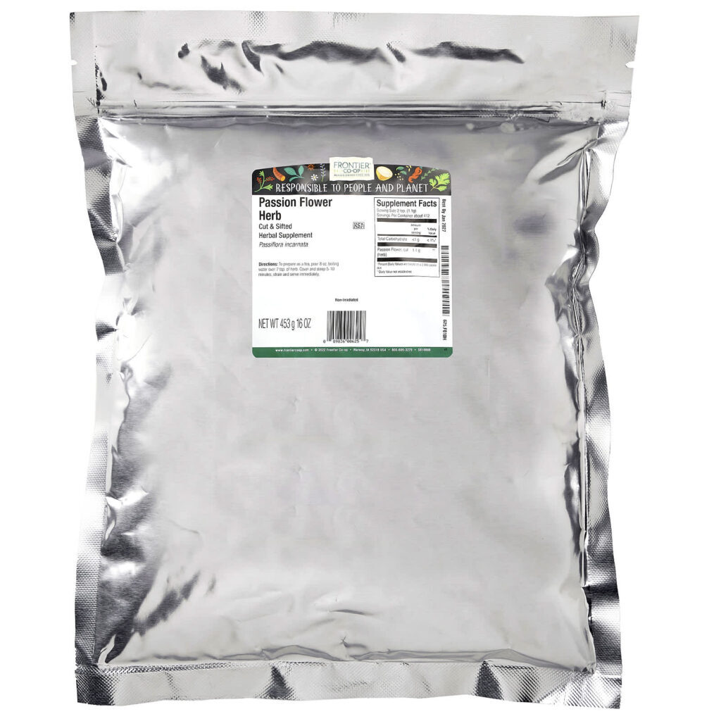 Frontier Co-op Erva de Passiflora Cortada e Peneirada 453 g (16 oz) - Imagem 2