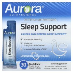 Aurora Nutrascience Ultra-Liposomal® Auxílio ao Sono 30 Embalagens 10 ml (034 fl oz) Cada