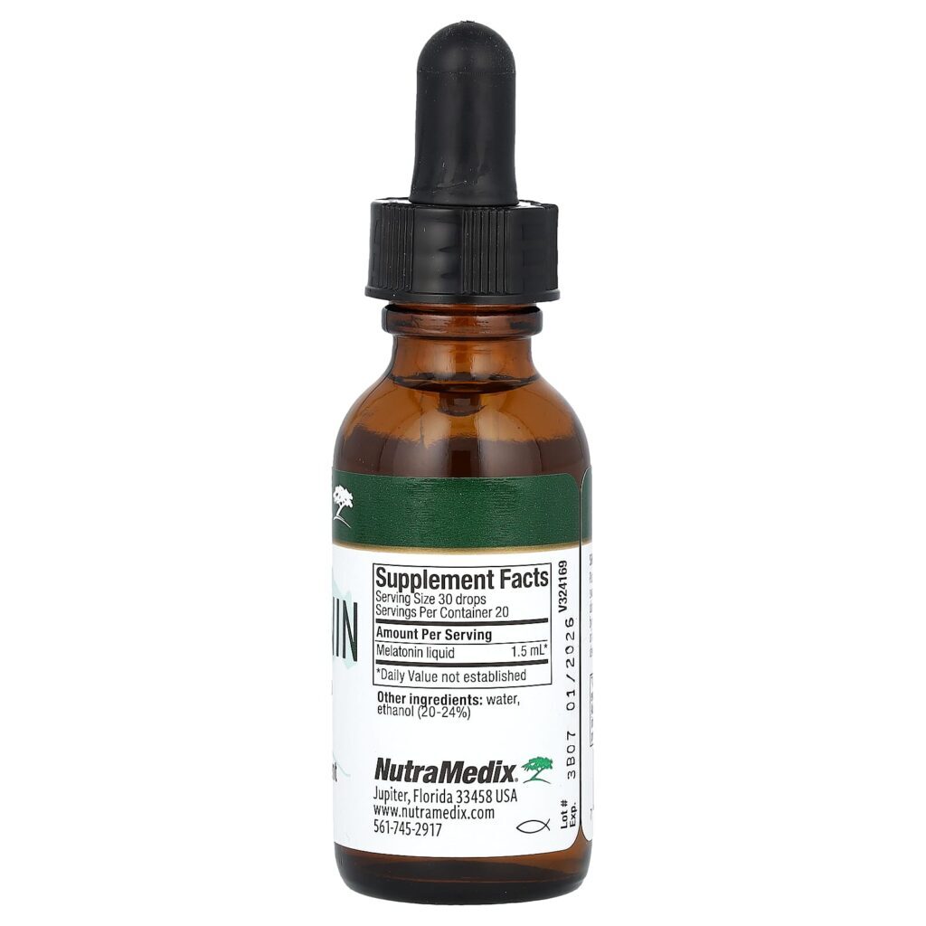 NutraMedix Melatonina 30 ml (1 fl oz) - Imagem 2