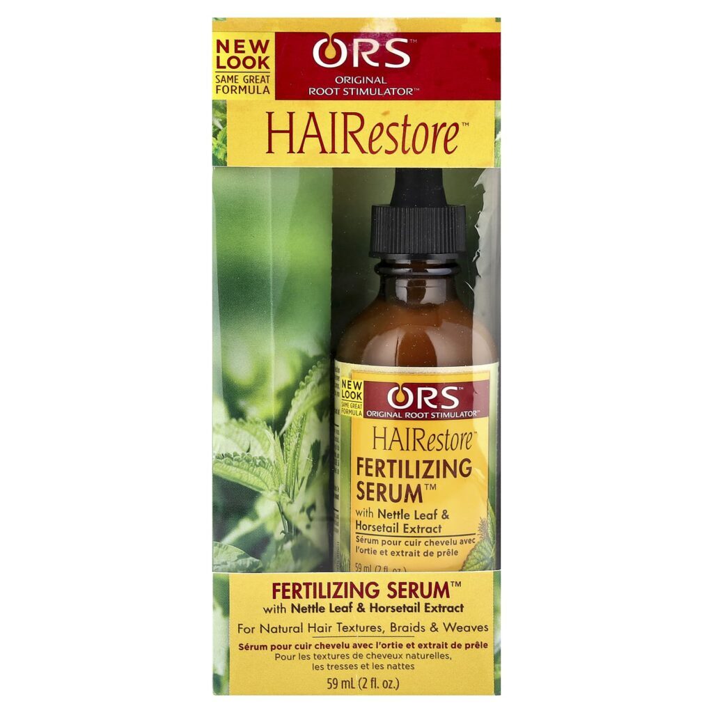 ORS HAIRestore™ Sérum™ Fertilizante com Folha de Urtiga e Extrato de Cavalinha Para Texturas Naturais de Cabelos Tranças e Tecidos 59 ml (2 fl oz) - Imagem 2