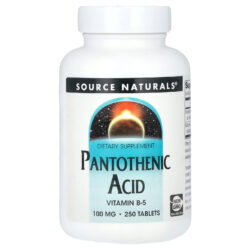 Source Naturals Ácido Pantotênico 250 Comprimidos