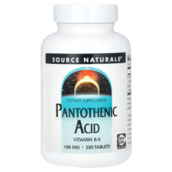 Source Naturals Ácido Pantotênico 250 Comprimidos