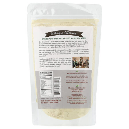 Jiva Organics Feno-grego em Pó Orgânico 200 g (7 oz) - Imagem 2