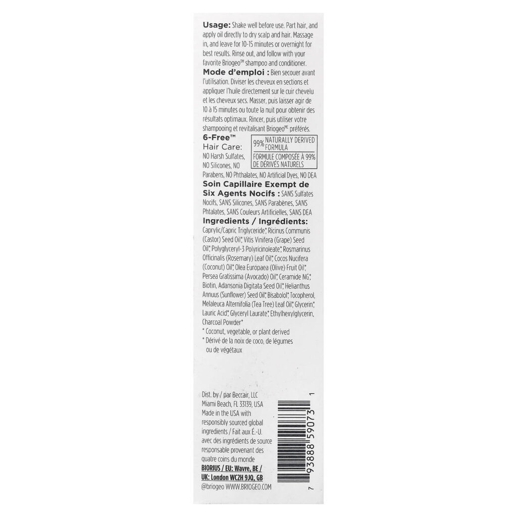Briogeo Scalp Revival™ Óleo de Pré-lavagem de Alecrim Para o Cabelo e o Couro Cabeludo 100 ml (34 fl oz) - Imagem 3