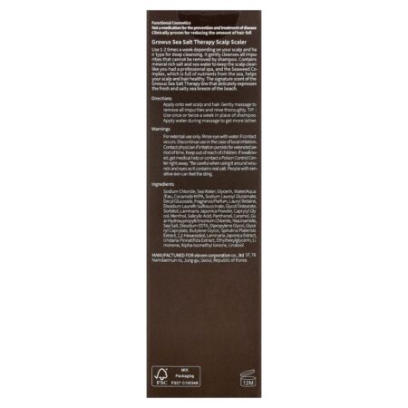 GROWUS Esfoliante do Couro Cabeludo Sea Salt Therapy 120 g (423 oz) — foto 3