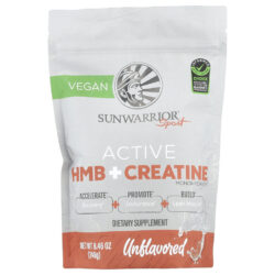 Sunwarrior Sport HMB Ativo + Creatina Mono-Hidratada Sem Sabor 240 g (846 oz)