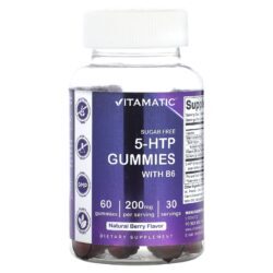Vitamatic Gomas de 5-HTP com B6 Fruto Silvestre Natural 60 Gomas