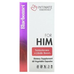 Bluebonnet Nutrition Intimate Essentials Para Ele Testosterona e Reforço da Libido 60 Cápsulas Vegetais