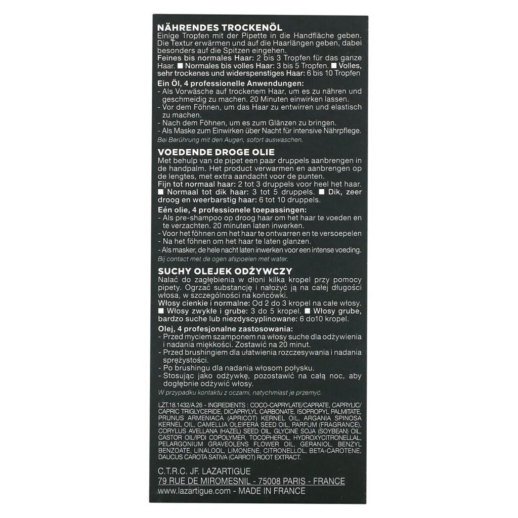 Lazartigue Huile des Reves Óleo Seco Nutritivo 50 ml (17 fl oz) - Imagem 3
