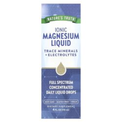Natures Truth Magnésio Líquido Iônico Sem Sabor 118 ml (4 fl oz)