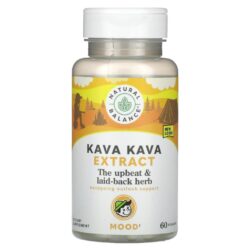 Natural Balance Extrato de Kava Kava 60 VegCaps (234 mg por Cápsula)