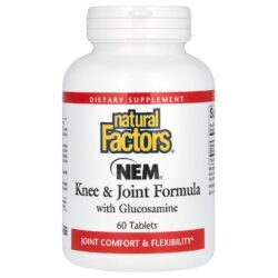 Natural Factors NEM Fórmula para Joelhos e Articulações com Glicosamina 60 Comprimidos
