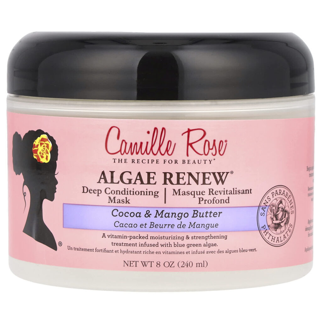 Camille Rose Máscara de Condicionamento Profundo com Algas Renováveis Manteiga de Cacau e Manga 240 ml (8 oz)