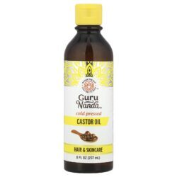 GuruNanda Cold Pressed Castor Oil 8 fl oz (237 ml)