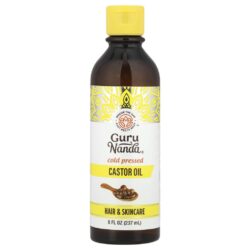 GuruNanda Cold Pressed Castor Oil 8 fl oz (237 ml)