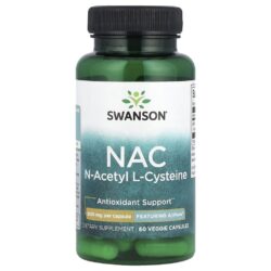 Swanson NAC 600 mg 60 Cápsulas Vegetais