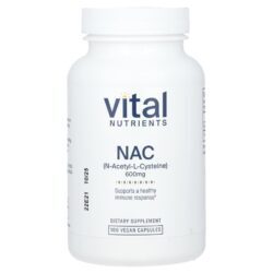 Vital Nutrients NAC 600 mg 100 Cápsulas Veganas
