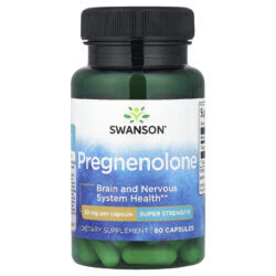 Swanson Pregnenolona Super Força 50 mg 60 Cápsulas
