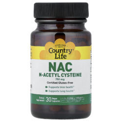 Country Life NAC 750 mg 30 Cápsulas Veganas