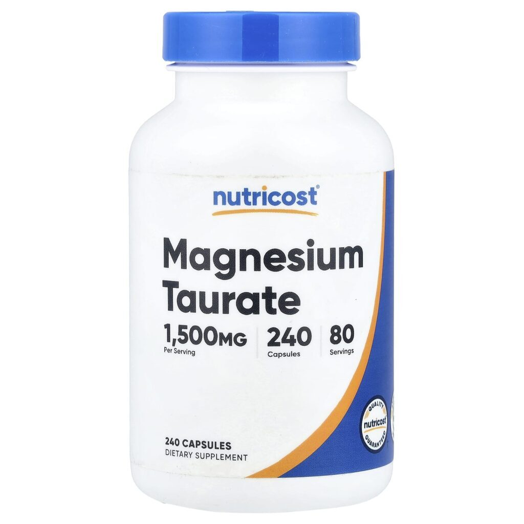 Nutricost Taurato de Magnésio 240 Cápsulas (500 mg por Cápsula)